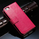 Leather Wallet and Case for iPhone 5/5s/SE