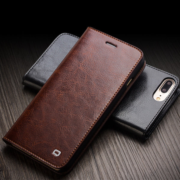 Handmade Genuine Leather Wallet and Case for iPhone 7/Plus